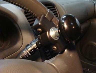 Steering Wheel-Knob With Removable Spinner for Disability